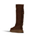 Tan Suede Women's Flat Boots 30Wc5024599 - 4