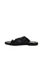 Black Leather Women's Flip Flops Slipper 01Wy2003 - 4