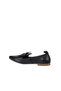 Navy Blue Leather Women's Flat Ballerinas 01Wr3117 - 5