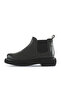 Gray Leather Women's Flat Boots 01Wt0502 - 3