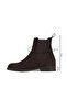 Brown Suede Women's Flat Boots 01Wf2001 - 3