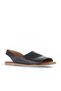 Black Khv-Beige Leather Women's Flat Sandals 01Wa5706 - 2