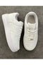 Air Force Unisex White Daily Sneaker Shoes Lace-Up Comfortable Sole Stylish Design Narrow Fit Buy One Size up - 2
