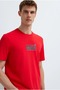 M0613186 Logo Printed T-Shirt Men's T-Shirt Red