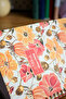 دفتر ملاحظات حلزوني فاخر مقاس A5 من مجموعة فلورال، 90 جرام، منقط + ملصق - 2