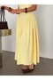 Corset Detailed Midi Dress - Yellow - 3