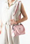 Tn-206 Burslu Women's Shoulder Bag Clip-On Handbag Crossbody Bag Pink