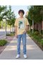 Senior Boys Yellow Paradise Over Size T-Shirt - 5