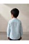 Boys Mint Mandarin Collar Shirt With T-Shirt Piece - 3