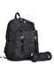 U.S. Polo Assn. Unisex School Backpack + Pen Holder Set – Plcan24355 Black - 2