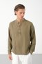 Men's Regular Fit 100% Cotton Muslin Judge Collar Half Placket Shirt - 3