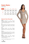 Women's Slim Fit Slim Fit Long Sleeve Stone Color V-Neck Mini Length Dress - 3