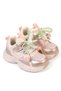 Rose Orthopedic Children's Youth Lace-Up Velcro Daily Casual Sneaker Floral Shoes - 4