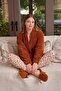 Plush Dressing Gown Brown ZK24-122154 - 2