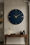 Seyhan Modern Model, Decorative, Metal, Mirrored, Silent Clockwork Mechanism Wall Clock (40cm) - 3
