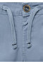 Waist tie detailed cotton shorts - 7