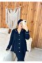 Hijab Boneli Black Color Long Sleeve Maternity Pajama Set - 4
