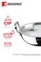 TriPro 30cm 6L Tri-Ply Stainless Steel Deep Stir-Fry Pan Lid Induction Gas - 2