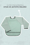 Long Sleeve Stain Resistant Baby Bib for Feeding, Playing and Activities Mint - 2
