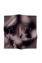 100% twill silk floral patterned mink-colored 90x90 scarf. sewing method: hand stitched. - 2