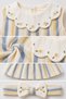 Baby Girl Striped Summer Dress with Bandana 3-18 Months - 8