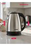 STEAMER 1803 1.8L Electric Kettle 1500W Stainless Steel Cordless 2Y Boil Dry AC - 7