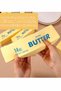 1pcs Large Giant Big Jumbo Squeeze Butter Toy, PU Material Squishy Butter Stick Slow Rising Squeeze Food Fidget Toy for Office School (Light Yellow) - 5