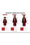 Unisex Black and Blue Striped Middle School Graduation Cap and Gown Set for Ages 12-14 - 4