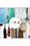 Cute Wall Hooks, 6-Pack Self Adhesive Coat Hooks Hanging Wall Mounted Hooks for Coats, Towels - 4