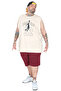 Mode XL Large Size Men's Capri Side Pocket MULINE 20501 Plum - 2