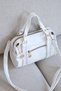 Women's Knitted Detailed Shoulder Bag with Front Pocket and Zipper, Stylish Daily Handbag, Width 20, Length 15 - 4
