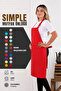 Simple kitchen apron with adjustable strap - 3