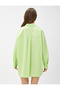 3sak60011pw 786 Green Women's Cotton Woven Tops Shirt - 4
