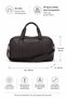 Brown Faux Leather Unisex Large Volume Premium Travel & Fitness & Sports Bag - 00125 - 4