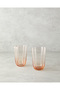 Reina Cam Handmade 2-Piece Soft Drink Glass Powder