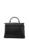 Women's Black Long Strap Hand and Shoulder Bag - 4