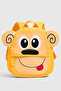 Kindergarten and Nursery Bag with Bungle Monkey Figure - Cute Daily Children's Backpack - Yellow