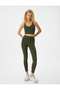 High Waist Yoga Tights Warm Soft Textured - 2
