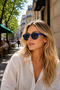 C01Gk011 Blue Women's Sunglasses - 2