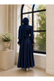 FLORA LACİVERT ELBİSE - 3