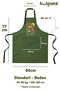 Kitchen Apron Set of 2 Stain-Resistant Water-Repellent Fabric Arrangement Chef Floral Patterned Double Apron - 6