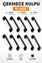 Furniture Bathroom Kitchen Cabinet Drawer Cupboard Door Handle Handle Black 128 mm Metal Handle 10 Pcs