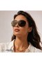 UNISEX GOLD METAL POLARIZED SUNGLASSES CS110 C1