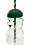 Teddy Bear Design Glass Flask with Straw and Protective Cap 600 ml (Green, Yellow, Blue, Black, Red Color Options) - 5