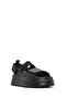 Women's Black Banded Thick Soled Jelly Sandals 25Sfe4753Pv - 6