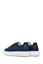 Men's Navy Blue Lace-Up Thick Sole Sports Shoes, Leather Sneaker 26Sfd610118 - 6