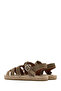 Women's Mink Buckle Suede Leather Espadrille Sandals 25Sfd 206410 - 5