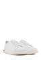Men's White Lace-Up Thick Sole Shoes Leather Sneakers 26Sfd661018 - 2