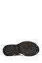 Women's Black Thick Soled Genuine Leather Sandals 25Sfd153114 - 4