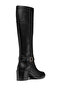 Women's Black D Series 60 B - Smo.Lea Zippered Heeled Leather Boots D56Xxb00043C9999 - 5